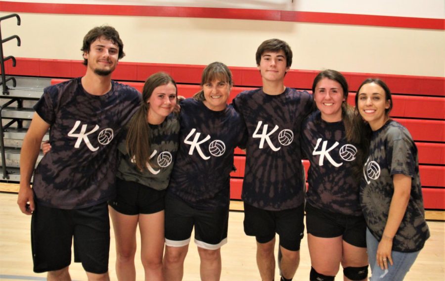 4K, a quad volleyball team made up of the Kruzic family, finished second.