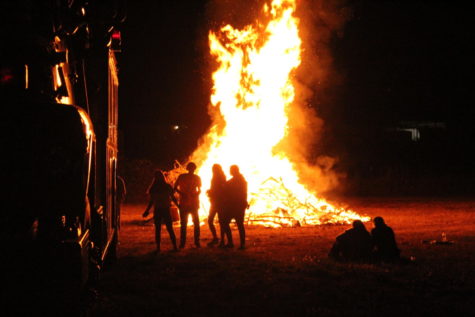 Students bask in the 2022 bonfire last school year. Plans for 2023 Homecoming are underway.