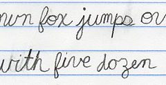 Cursive writing is a dying skill, except in some classrooms.