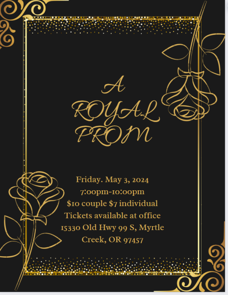Poster created by Anaya Gordon for the 2024 prom.