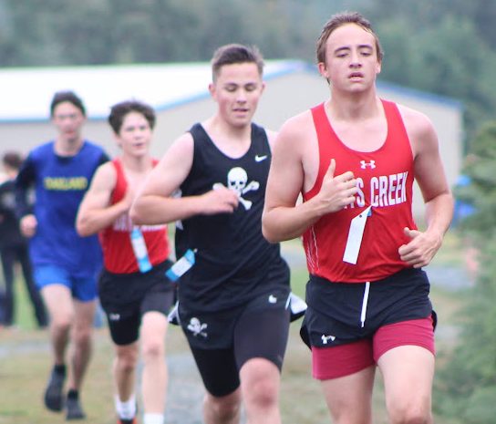 Trenton Ladd, right, and Drew Sawyer are the top two returning runners for Days Creek this fall. 