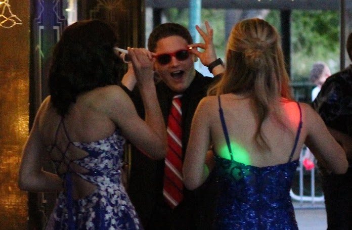 Days Creek graduate Isaiah Sprague dances at the 2025 Days Creek prom in Roseburg. This year's prom will be May 16 at the Winston Community Center. 
